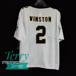 Jameis Winston New Orleans Saints Jersey - White - back