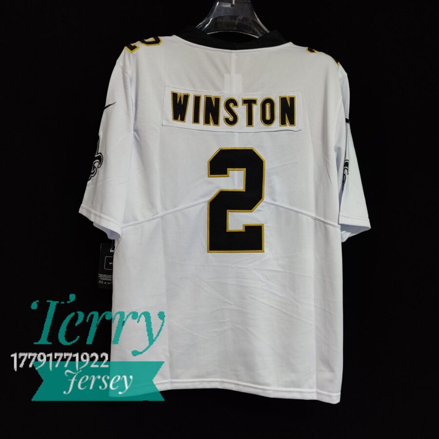 Jameis Winston New Orleans Saints Jersey - White - back