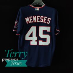 Joey Meneses Washington Nationals Alternate Jersey - Navy - back