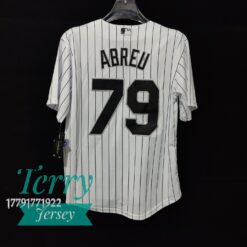 Jose Abreu Chicago White Sox Home Player Name Jersey – White - bak