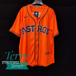 Jose Altuve Houston Astros Alternate Player Name Jersey - Orange