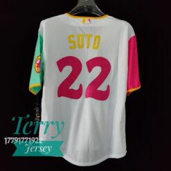 Juan Soto #22 San Diego Padres White 2022 City Connect Player Jersey - back