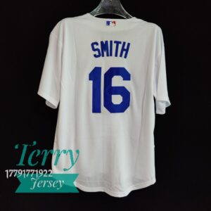 Los Angeles Dodgers Will Smith #16 White Jersey - back