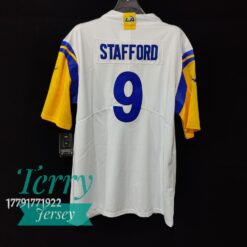 Los Angeles Rams Matthew Stafford White Vapor Limited Jersey - back