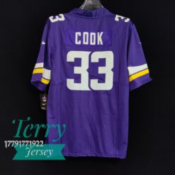 Minnesota Vikings Dalvin Cook #33 Purple Limited Jersey - back