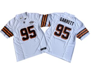 Myles Garrett 95 Cleveland Browns White 1946 Collection Alternate Vapor Limited Jersey