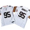 Myles Garrett 95 Cleveland Browns White Vapor Limited Jersey