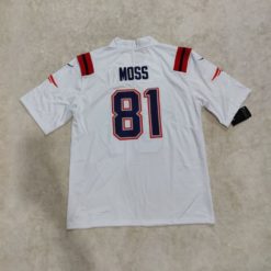 Randy Moss New England Patriots Retired Player Jersey - White back