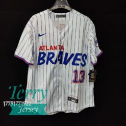 Ronald Acuña Jr. #13 Atlanta Braves White 2021 City Connect Jersey