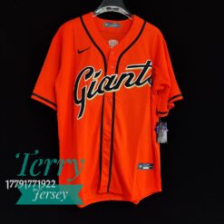 San Francisco Giants Buster Posey Orange Alternate Jersey
