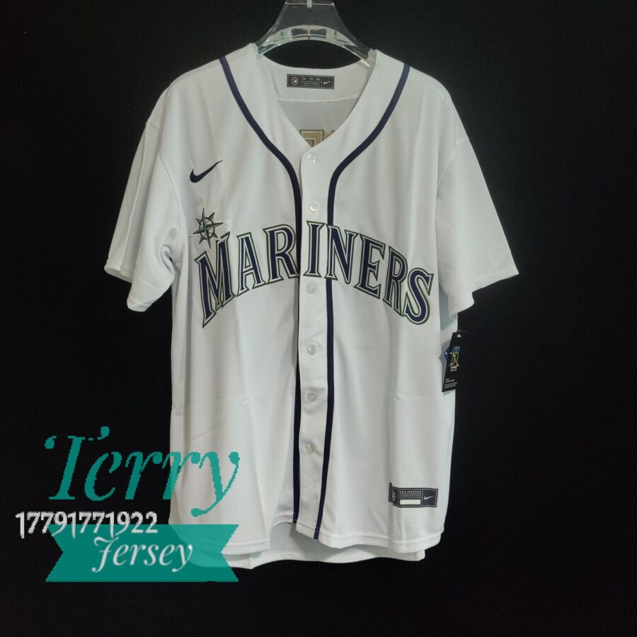 Seattle Mariners Ken Griffey Jr. Gray White Home Player Jersey