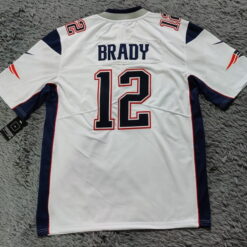 Tom Brady New England Patriots Retired Player Jersey – White - back