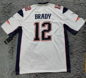 Tom Brady New England Patriots Retired Player Jersey – White - back