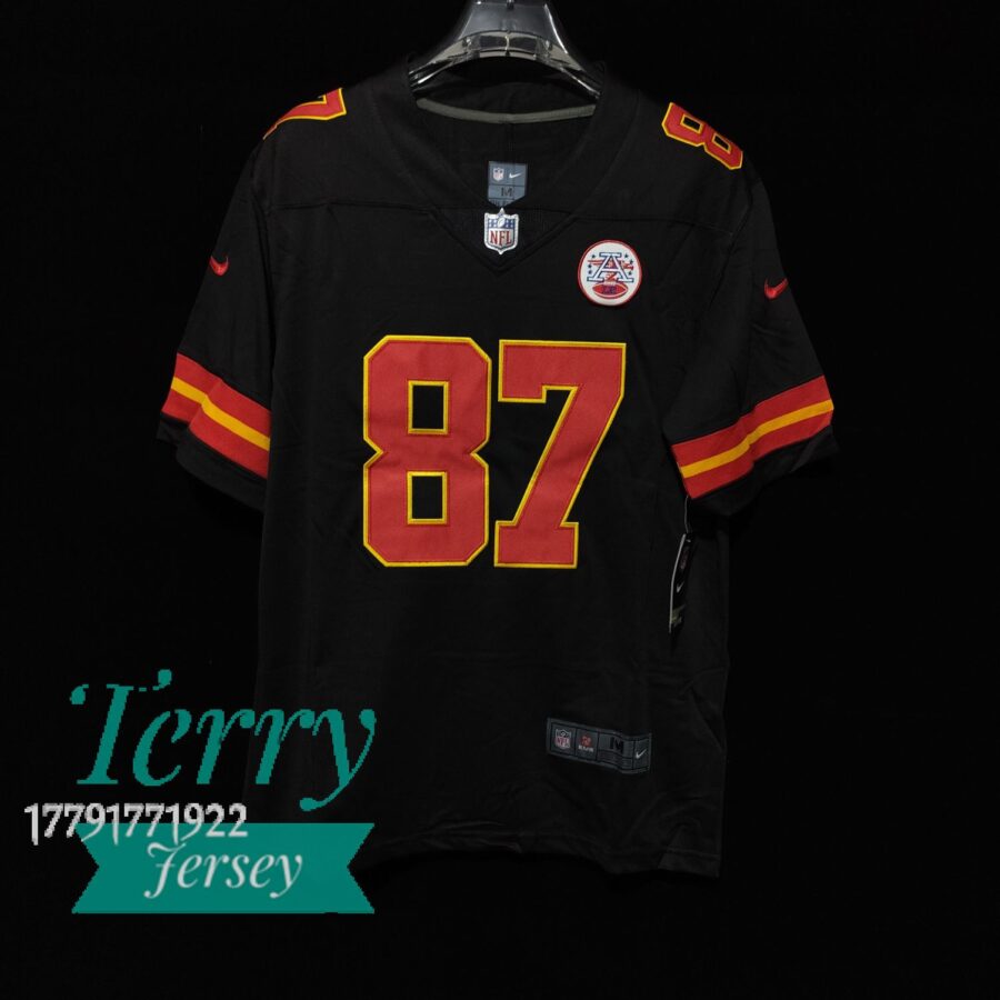 Travis Kelce Kansas City Chiefs Vapor Limited Jersey – Black