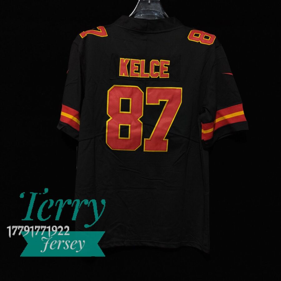 Travis Kelce Kansas City Chiefs Vapor Limited Jersey – Black - back