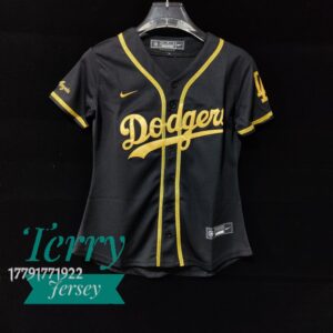 Women's Julio Urias Los Angeles Dodgers Black Golden JerseyWomen's Julio Urias Los Angeles Dodgers Black Golden Jersey