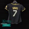 Women's Julio Urias Los Angeles Dodgers Black Golden Jersey - back
