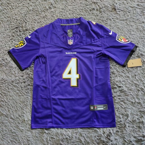 Baltimore Ravens Zay Flowers Nike Purple 2023 NFL Draft Vapor F.U.S.E. Limited Jersey