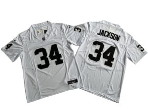 Bo Jackson Las Vegas Raiders White Vapor Limited Jersey