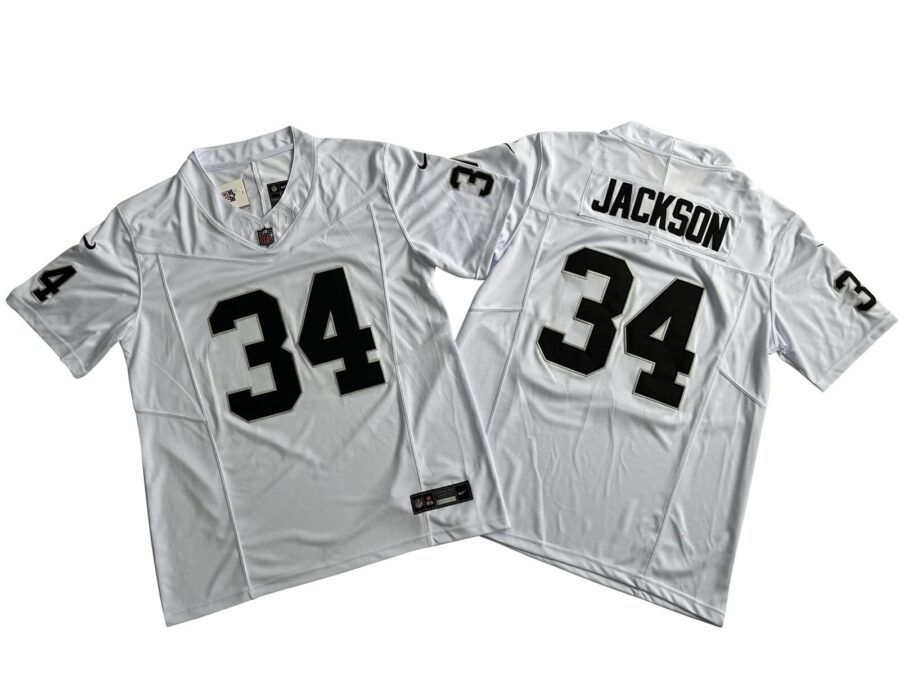 Bo Jackson Las Vegas Raiders White Vapor Limited Jersey