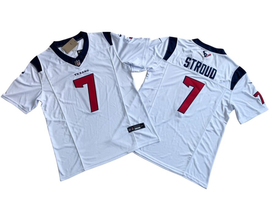 C.J. Stroud 7 Houston Texans White Vapor Limited Jersey