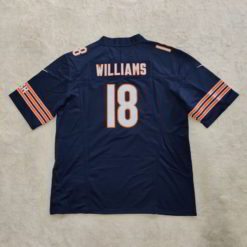 Chicago Bears Caleb Williams Nike Navy 2024 NFL Draft First Round Pick Player Game Jersey back