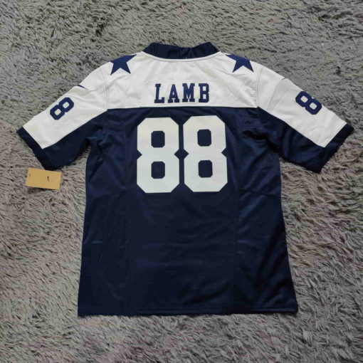 Dallas Cowboys CeeDee Lamb Nike Navy Alternate Game Team Jersey back