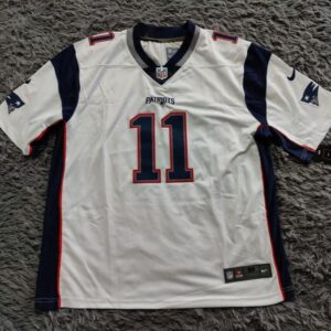 Julian Edelman New England Patriots Game Jersey – White