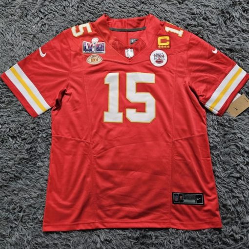 Kansas City Chiefs Patrick Mahomes Nike Red Super Bowl LVIII Jersey