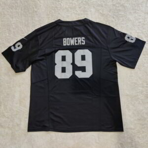 Las Vegas Raiders Brock Bowers Nike Black 2024 NFL Draft First Round Pick Player Game Jersey back