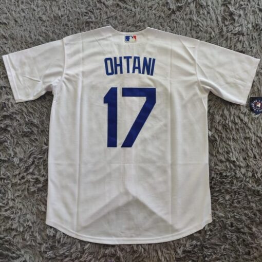 Men's Los Angeles Dodgers Shohei Ohtani Nike White Home Replica Player Jersey back