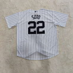 New York Yankees Juan Soto Nike White Home Replica Player Jersey backyer Jersey back