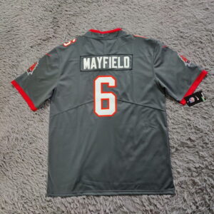 baker mayfield tampa bay buccaneers Alternate Vapor Limited Jersey – Pewter back