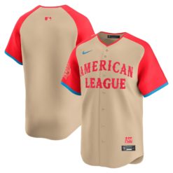 Men's American League Nike Cream 2024 MLB All-Star Game Limited Jersey
