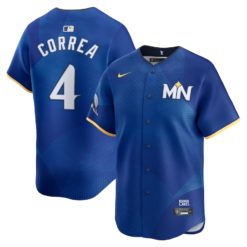 Men's Minnesota Twins Carlos Correa Nike Royal 2024 City Connect Limited Jersey