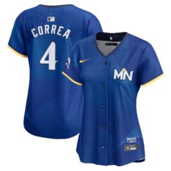 Women's Minnesota Twins Carlos Correa Nike Royal 2024 City Connect Limited Jersey