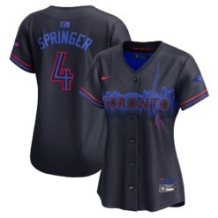 Women's Toronto Blue Jays George Springer Nike Navy 2024 City Connect Limited Player Jersey