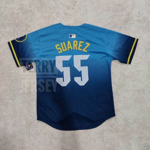 Ranger Suarez Philadelphia Phillies Blue 2024 City Connect Jersey back