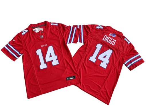 Stefon Diggs 14 Buffalo Bills Red Vapor Limited Jersey