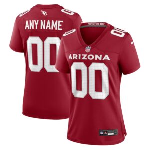 Women's Arizona Cardinals Cardinal Custom Game Jersey