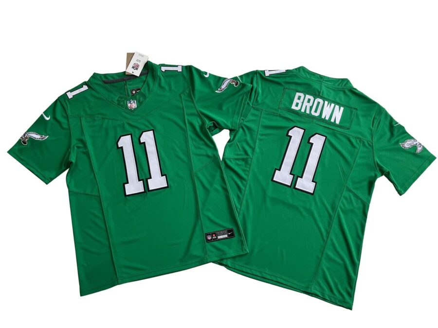 A.J. Brown Philadelphia Eagles Kelly Green Vapor Limited Jersey