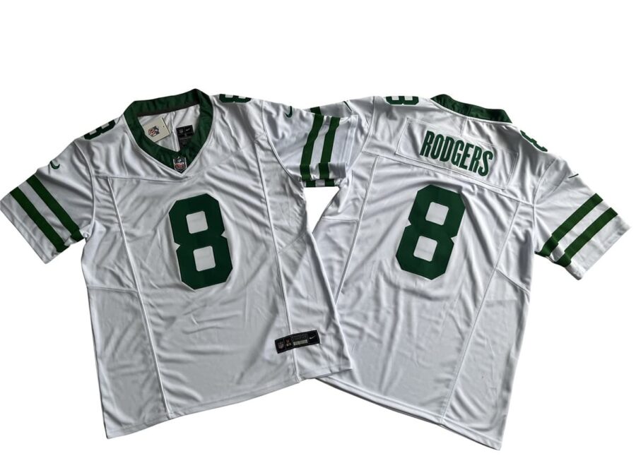 Aaron Rodgers New York Jets Legacy White Vapor Limited Jersey