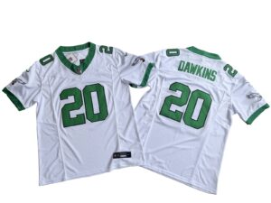 Brian Dawkins Philadelphia Eagles White Green Vapor Limited Jersey