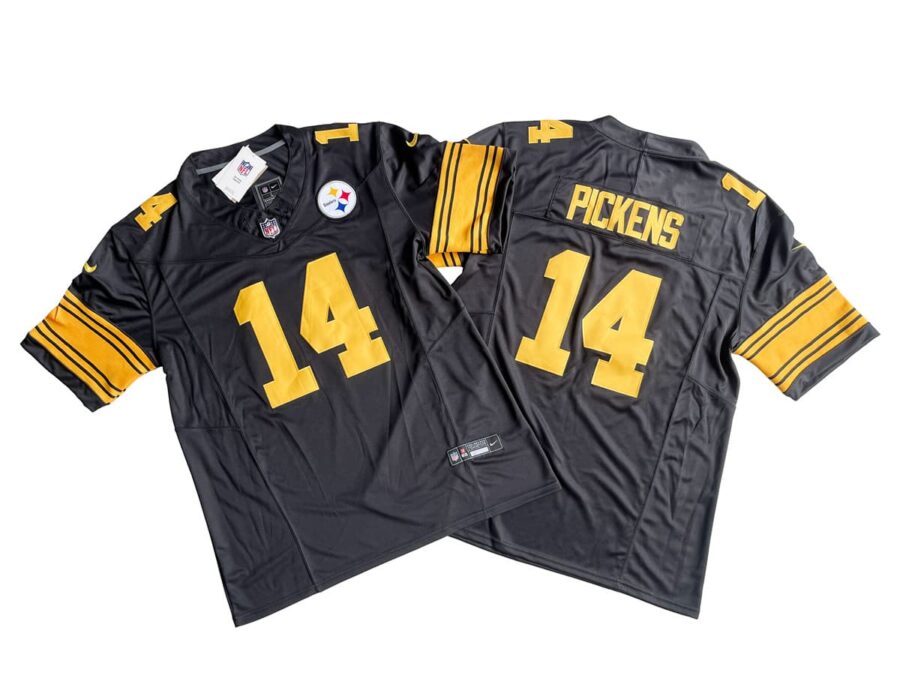 George Pickens 14 Pittsburgh Steelers Black Alternate Vapor Limited Jersey