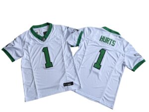 Jalen Hurts Philadelphia Eagles White Green Vapor Limited Jersey