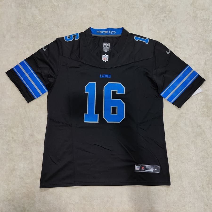 Jared Goff Detroit Lions Vapor Limited Jersey – Black