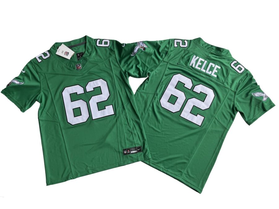 Jason Kelce Philadelphia Eagles Kelly Green Vapor Limited Jersey