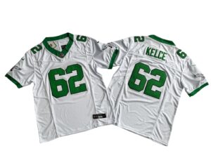 Jason Kelce Philadelphia Eagles White Green Vapor Limited Jersey