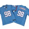Jeffery Simmons Tennessee Titans Light Blue Oilers Throwback Vapor Limited Jersey