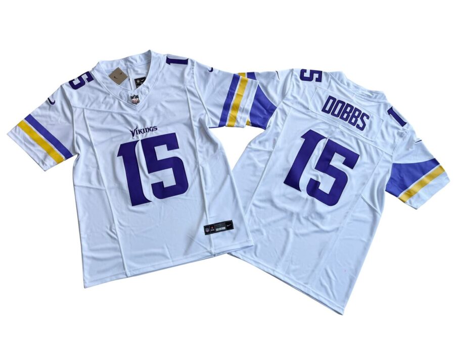 Joshua Dobbs Minnesota Vikings White Vapor Limited Jersey